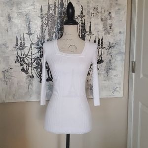 White fall sweater